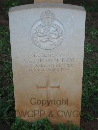 Dar Es Salaam War Cemetery - Brown, A J